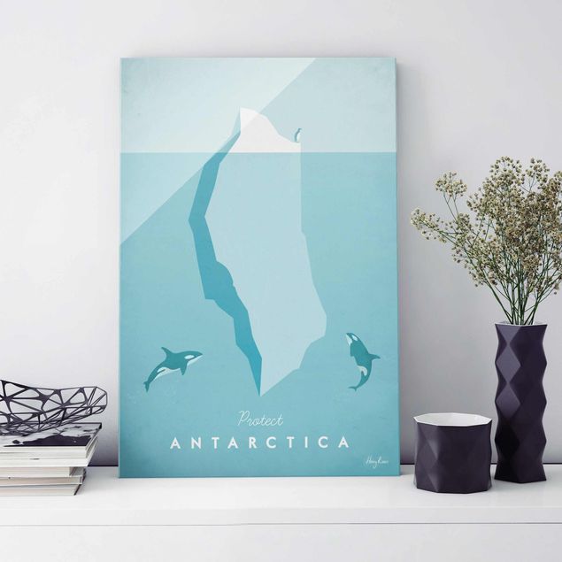 Wanddeko Küche Reiseposter - Antarktis