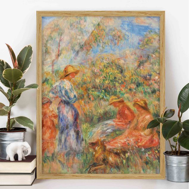 Küchen Deko Auguste Renoir - Landschaft mit Frauen und Kind