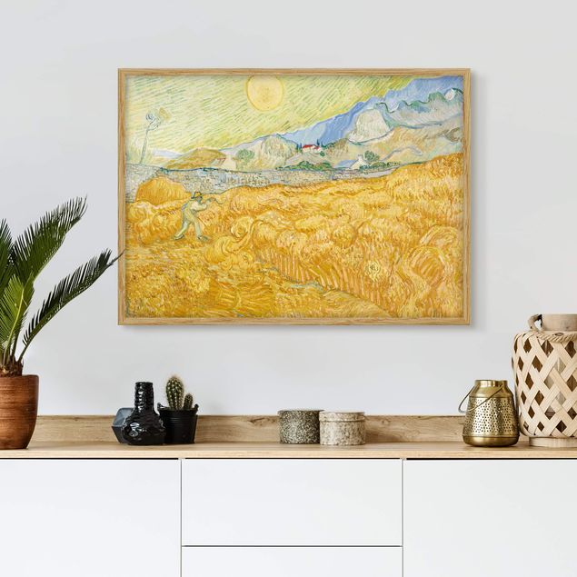 Impressionismus Bilder kaufen Vincent van Gogh - Kornfeld mit Schnitter