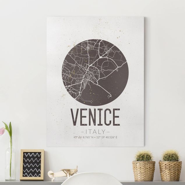 Küche Dekoration Stadtplan Venice - Retro