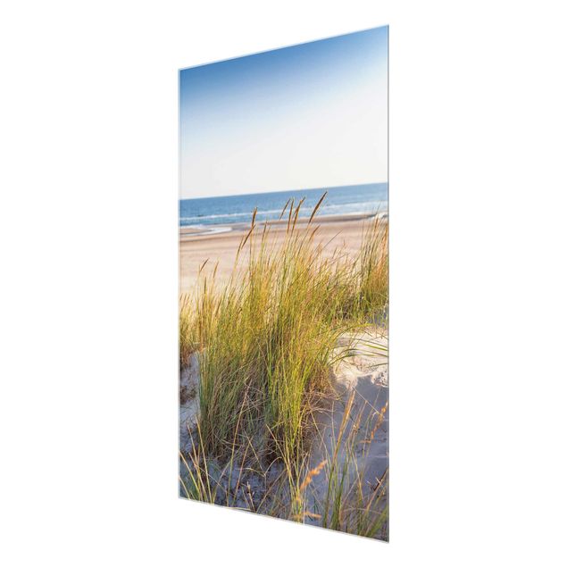 Glasbilder Strand und Meer Stranddüne am Meer
