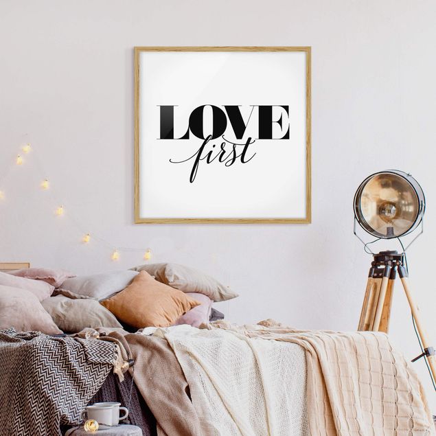 Wandbilder Liebe Love first