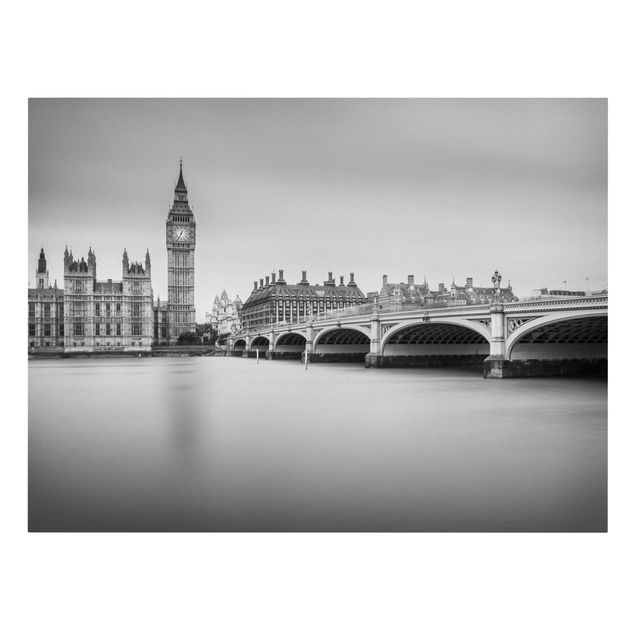Skyline Leinwandbild Westminster Brücke und Big Ben