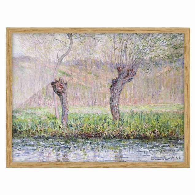 Wandbilder Bäume Claude Monet - Weidenbäume Frühling