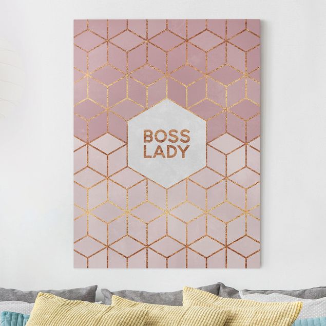 Küche Dekoration Boss Lady Sechsecke Rosa