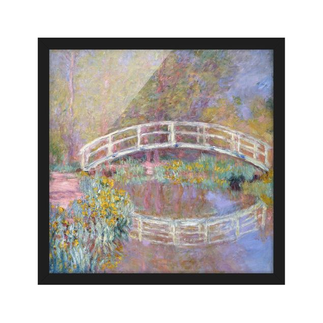 Wandbilder Landschaften Claude Monet - Brücke Monets Garten