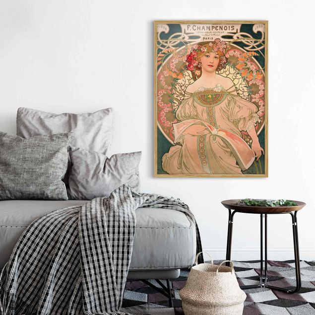 Wanddeko Küche Alfons Mucha - Plakat für F. Champenois