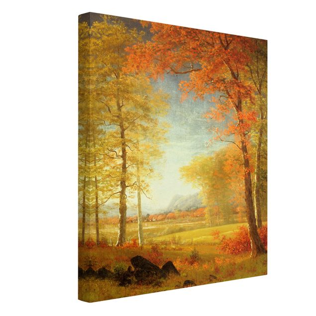 New York Leinwand Albert Bierstadt - Herbst in Oneida County, New York