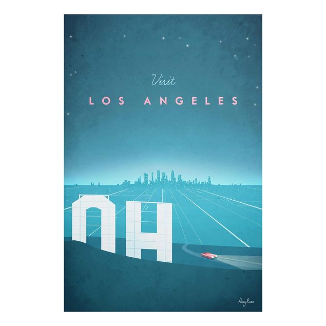 Wandbilder Blau Reiseposter - Los Angeles