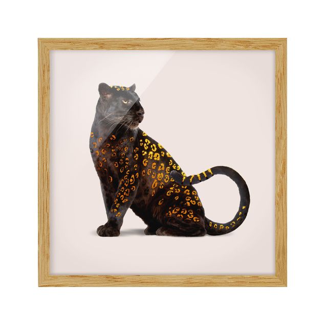 Wandbilder Modern Goldener Panther