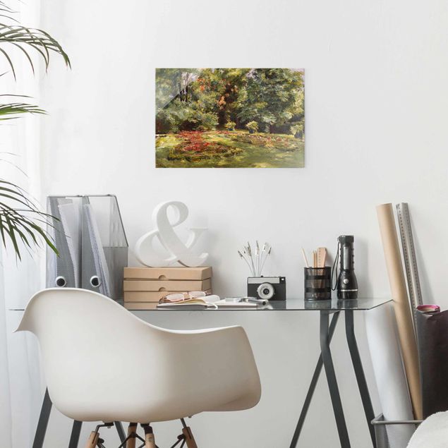 Impressionismus Bilder Max Liebermann - Blumenterrasse im Wannseegarten
