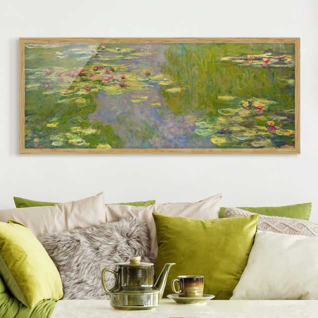 Küchen Deko Claude Monet - Grüne Seerosen