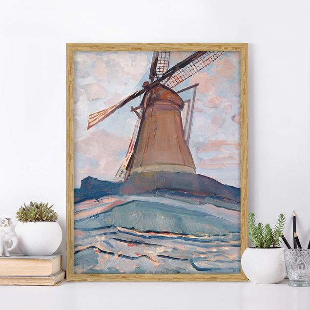 Bilder Impressionismus Piet Mondrian - Windmühle