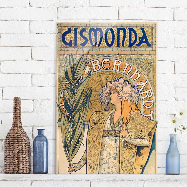Alfons Mucha Kunstdrucke Alfons Mucha - Plakat für Theaterstück Gismonda