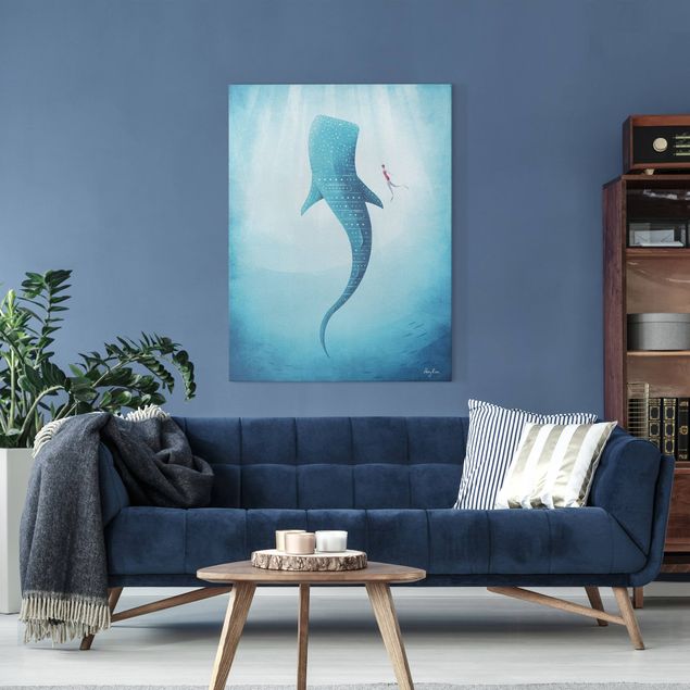 Kunstdrucke auf Leinwand Der Walhai