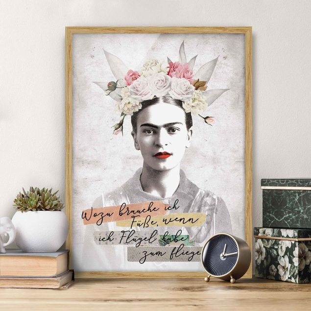 Wanddeko Küche Frida Kahlo - Zitat