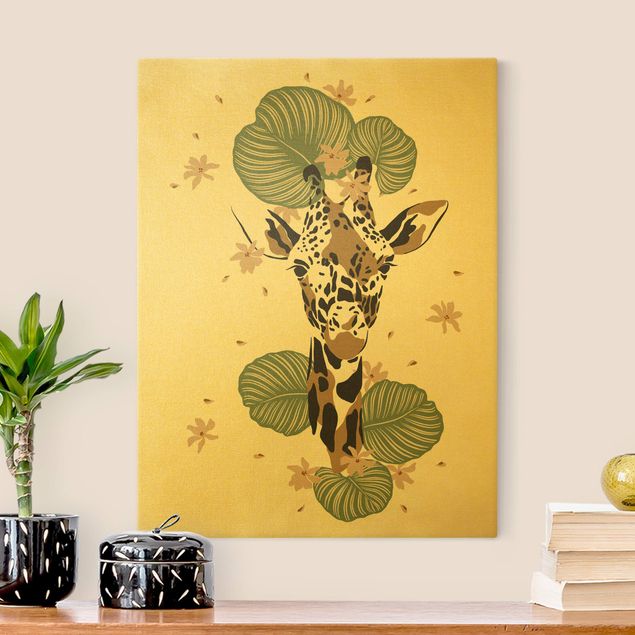 Wandbilder Modern Safari Tiere - Portrait Giraffe