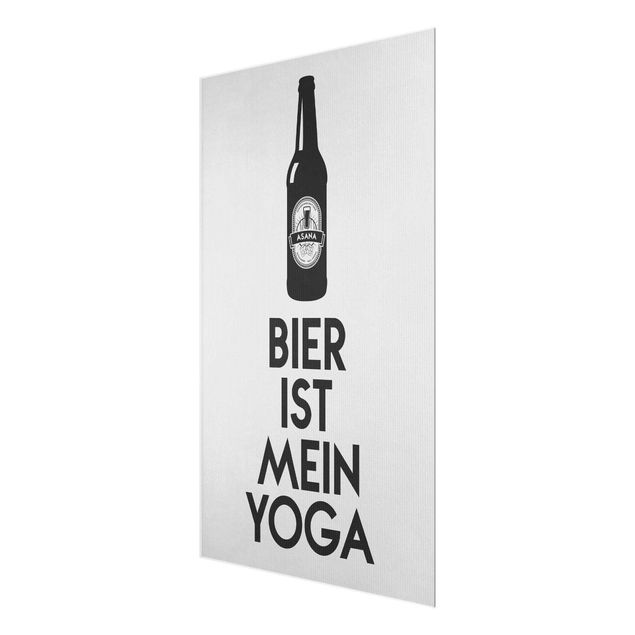 Kubistika Kunstdrucke Bier Ist Mein Yoga