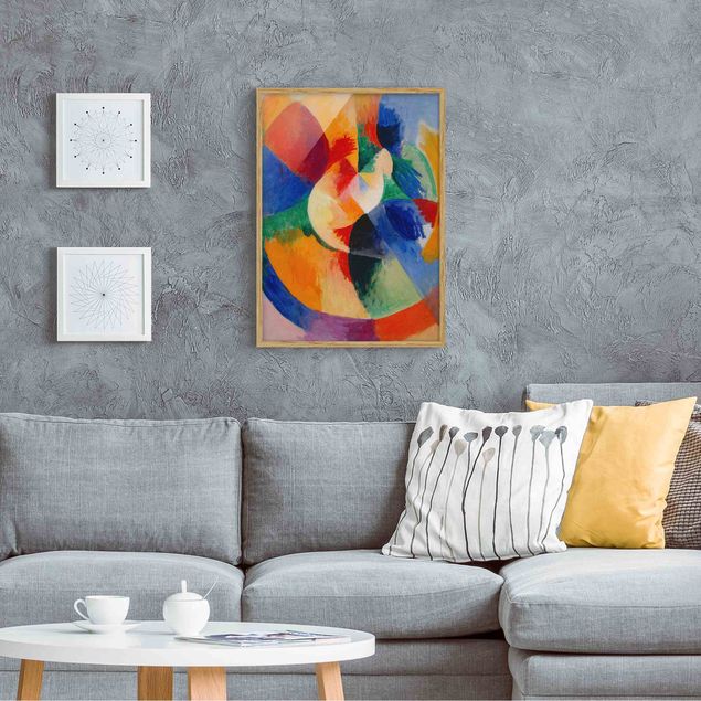 Gerahmte Bilder Abstrakt Robert Delaunay - Kreisformen, Sonne