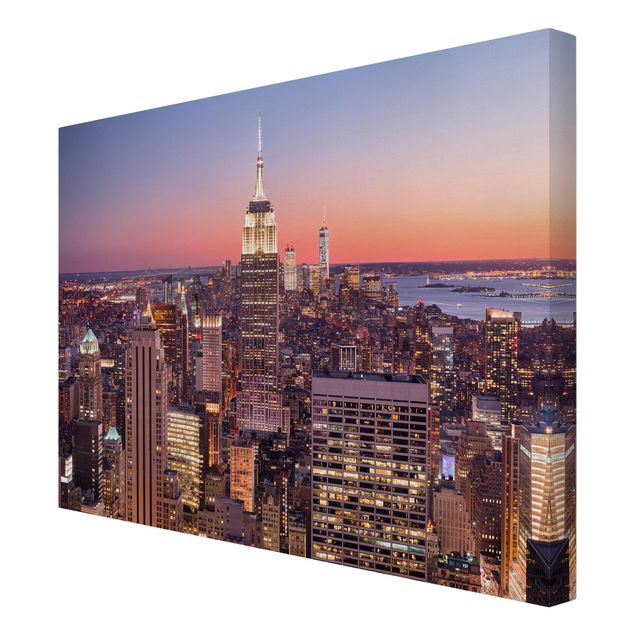 Wandbilder Architektur & Skyline Sonnenuntergang Manhattan New York City