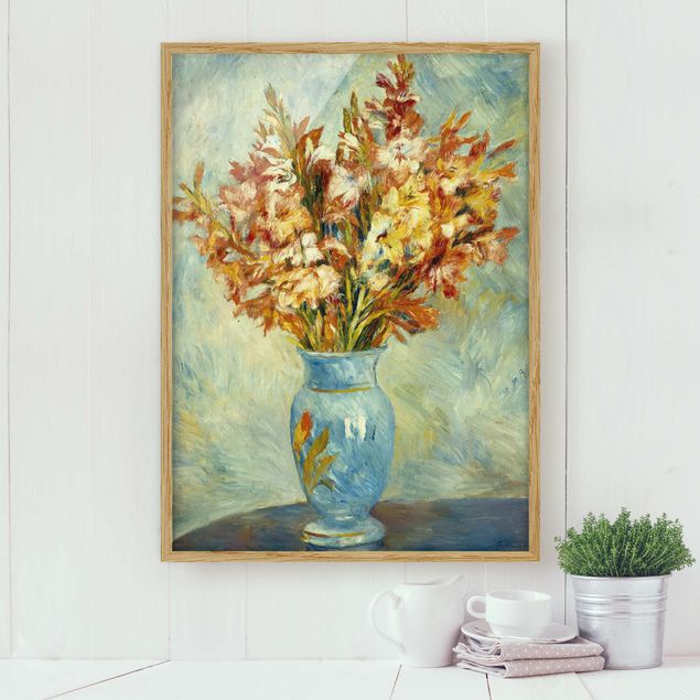 Impressionismus Bilder Auguste Renoir - Gladiolen in Vase