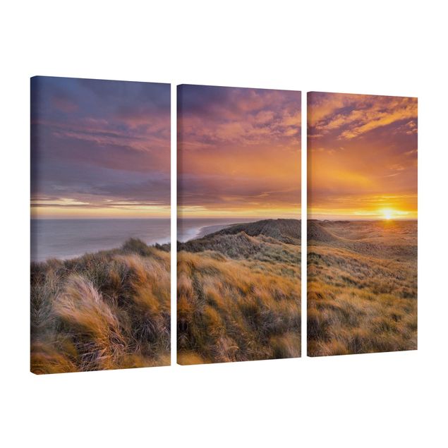Wandbilder Landschaften Sonnenaufgang am Strand auf Sylt