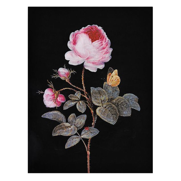 Wandbilder Hunde Barbara Regina Dietzsch - Die hundertblättrige Rose