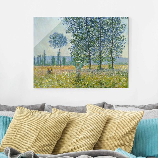 Wandbilder Blumen Claude Monet - Felder im Frühling