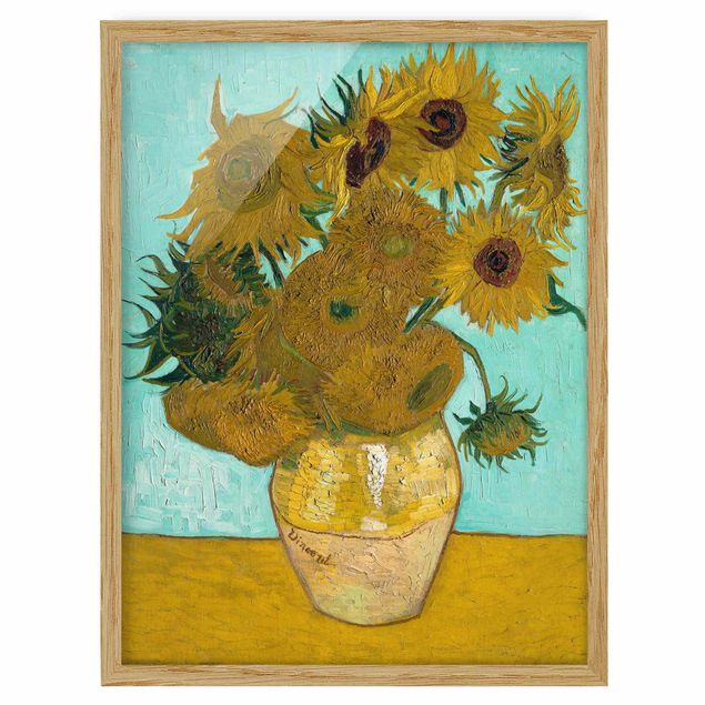 Kunststil Pointillismus Vincent van Gogh - Vase mit Sonnenblumen