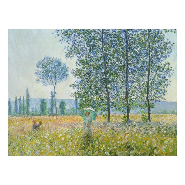 Wandbilder Bäume Claude Monet - Felder im Frühling