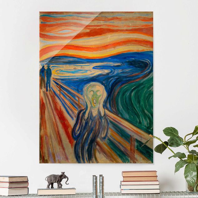 Wandbilder Bunt Edvard Munch - Der Schrei