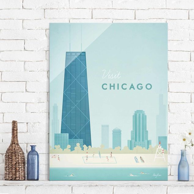 Wanddeko Küche Reiseposter - Chicago