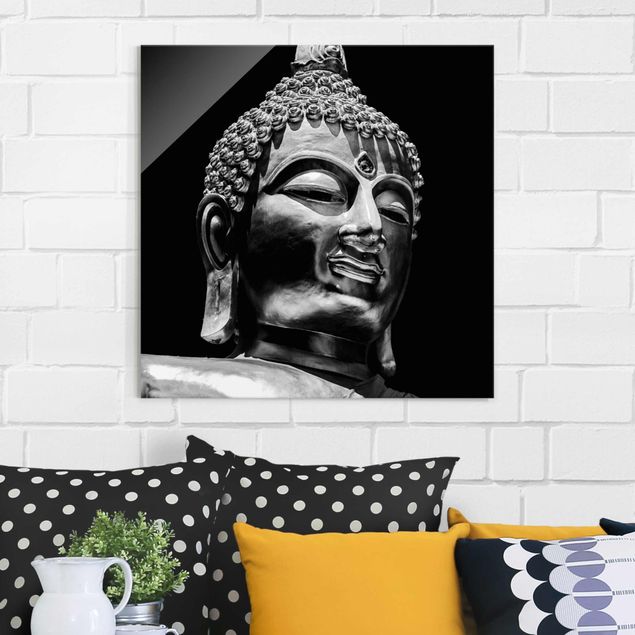 Wanddeko Küche Buddha Statue Gesicht