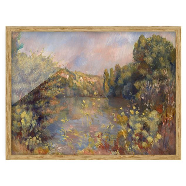Wandbilder Bäume Auguste Renoir - Landschaft mit See
