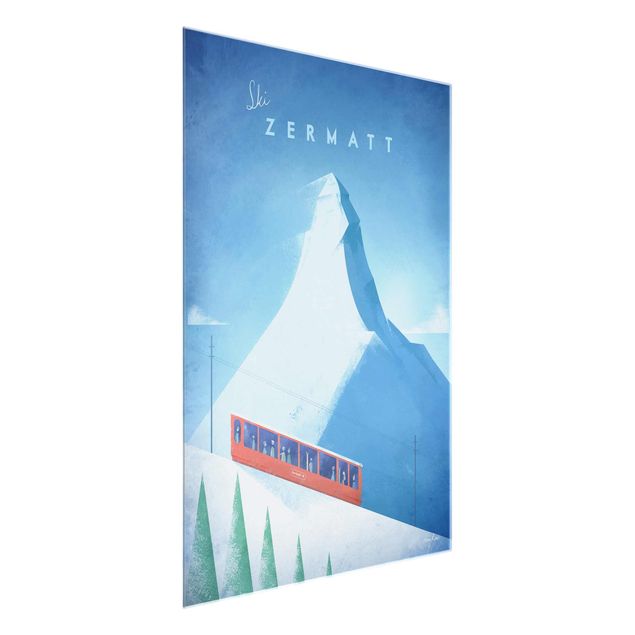 Wandbilder Berge Reiseposter - Zermatt