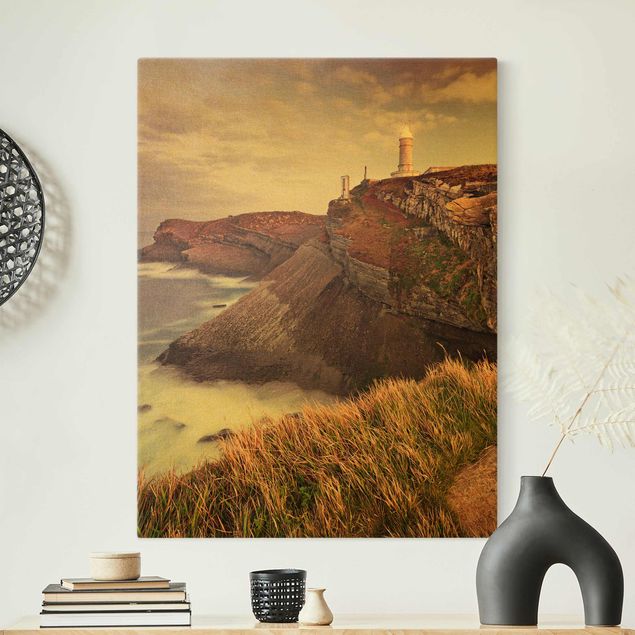 Wandbilder Strände Steilküste und Leuchtturm