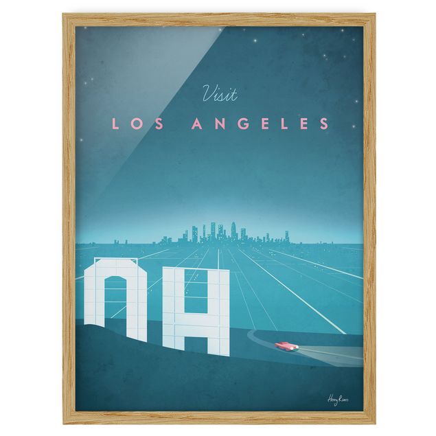Wandbilder Kunstdrucke Reiseposter - Los Angeles