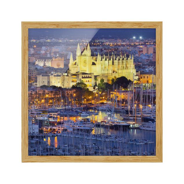 Rainer Mirau Kunstdrucke Palma de Mallorca City Skyline und Hafen