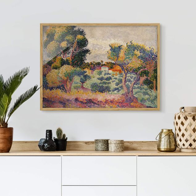 Kunststil Pointillismus Henri Edmond Cross - Eukalyptus und Olivenhain
