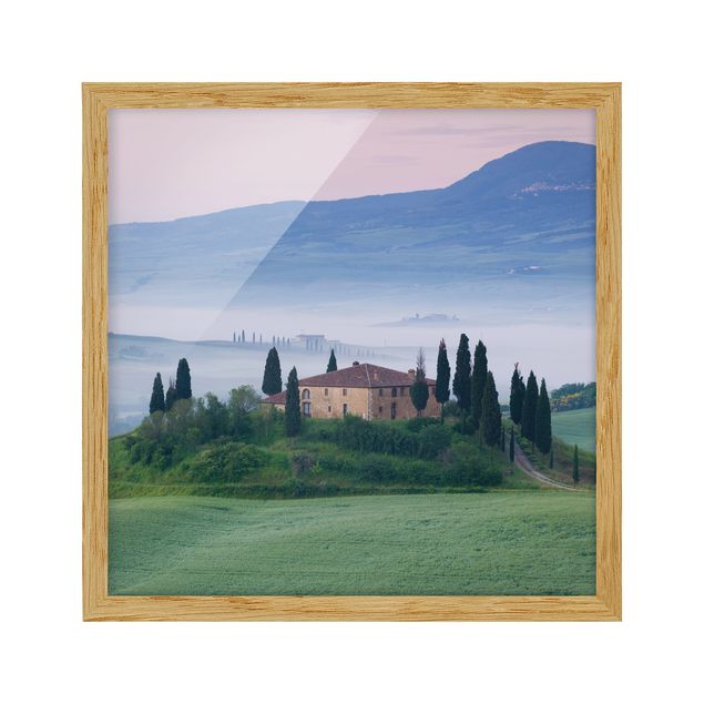 Wandbilder Landschaften Sonnenaufgang in der Toskana