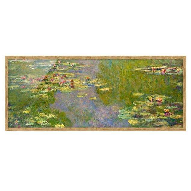 Blumenbilder mit Rahmen Claude Monet - Grüne Seerosen