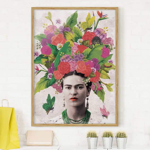 Küche Dekoration Frida Kahlo - Blumenportrait