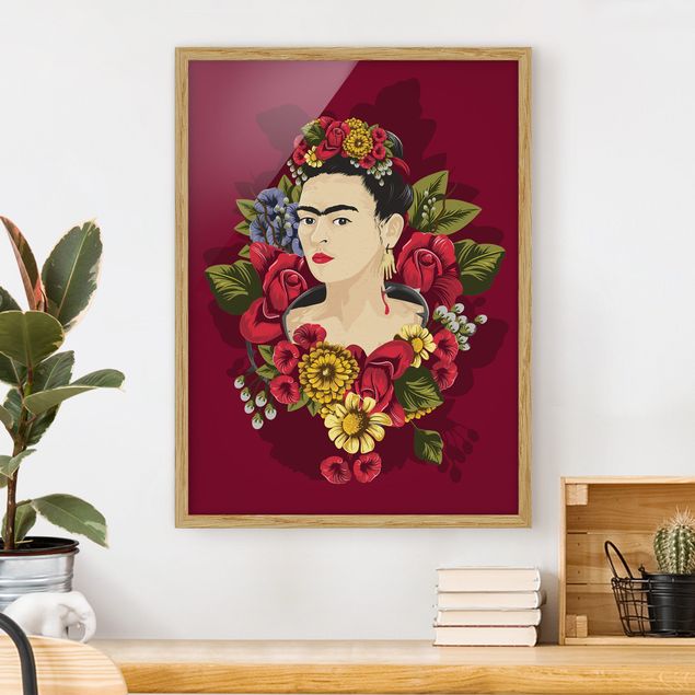 Wanddeko Küche Frida Kahlo - Rosen