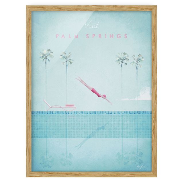 Wandbilder Kunstdrucke Reiseposter - Palm Springs