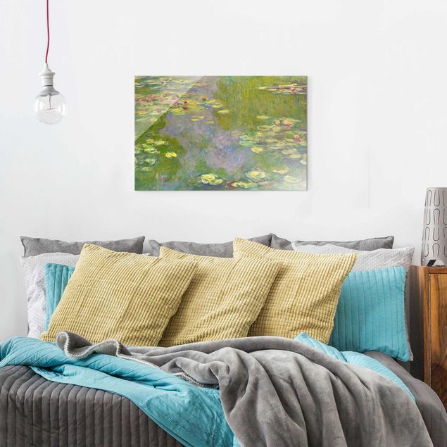 Glasbilder Rose Claude Monet - Grüne Seerosen