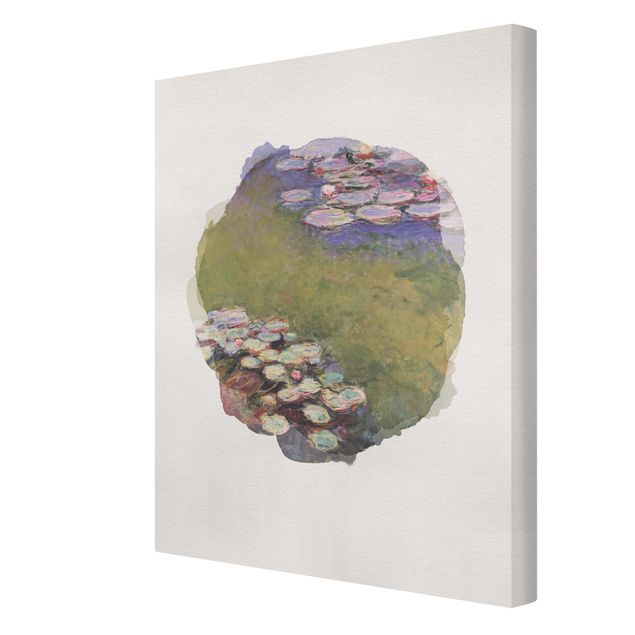 Blumenbilder auf Leinwand Wasserfarben - Claude Monet - Seerosen