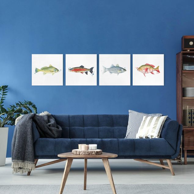Wandbilder Fische Farbfang - Fische Set I