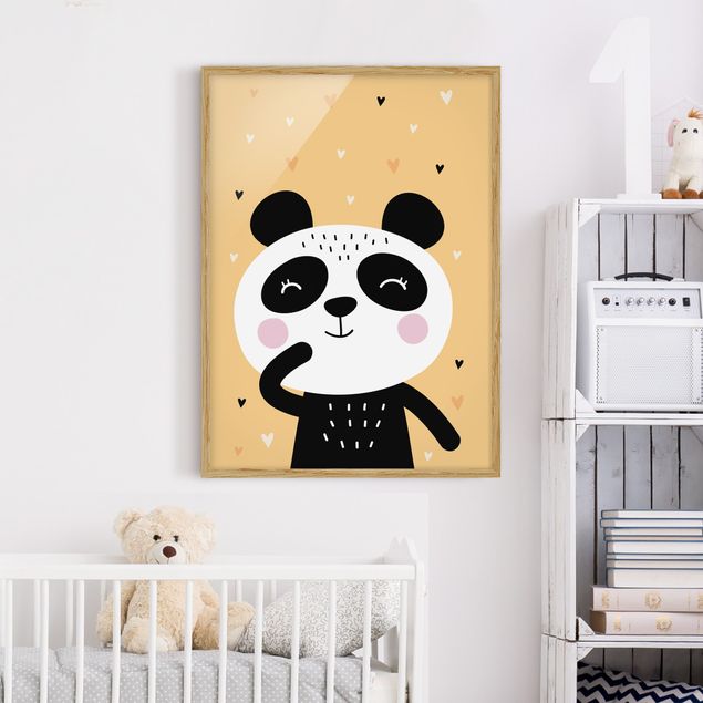 Wandbilder Pandas Der glückliche Panda