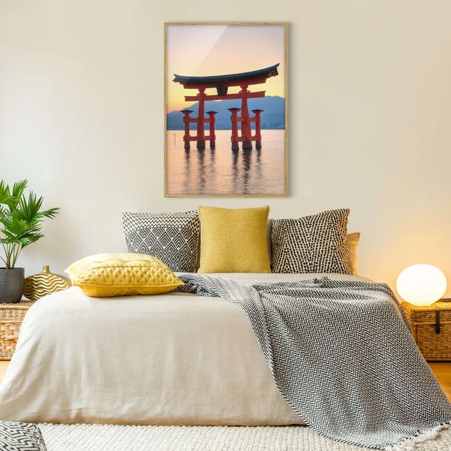 Wandbilder Landschaften Torii am Itsukushima