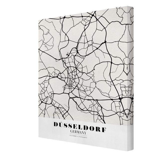 Bilder Stadtplan Düsseldorf - Klassik